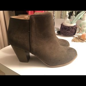 Dark green booties